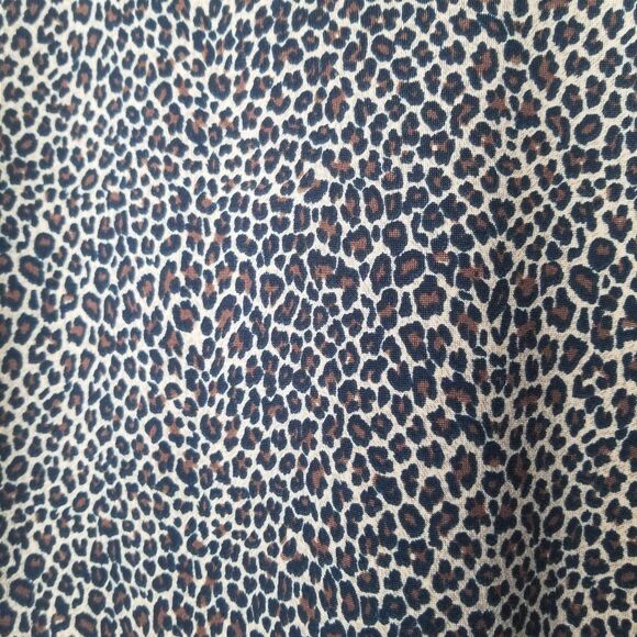 Vintage Mob Wife 90's Y2K Square Neckline 3/4 inch sleeves Leopard Print Sz S - Picture 9 of 9